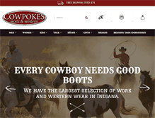 Tablet Screenshot of cowpokesonline.com